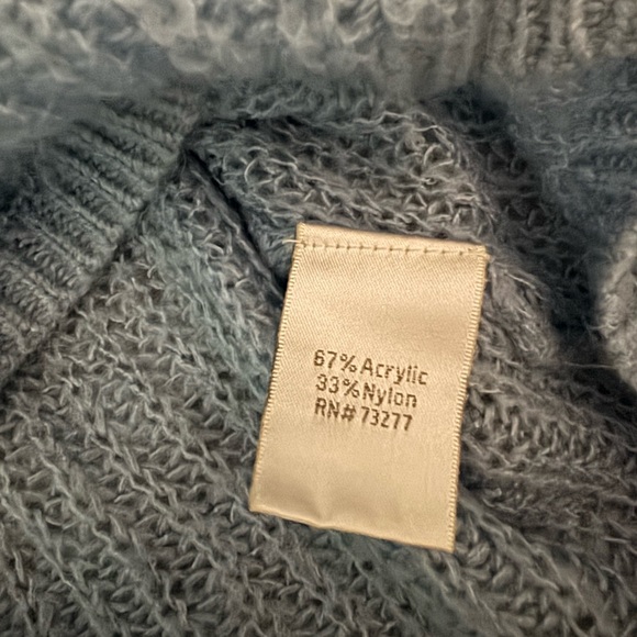 Lauren Conrad X Disney Cinderella Sequin Glass Slipper Sky Blue Sweater Small - Picture 5 of 6